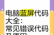电脑启动显示错误代码的常见问题及解决方法（探索解决电脑启动错误代码的有效途径）